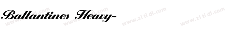 Ballantines Heavy字体转换